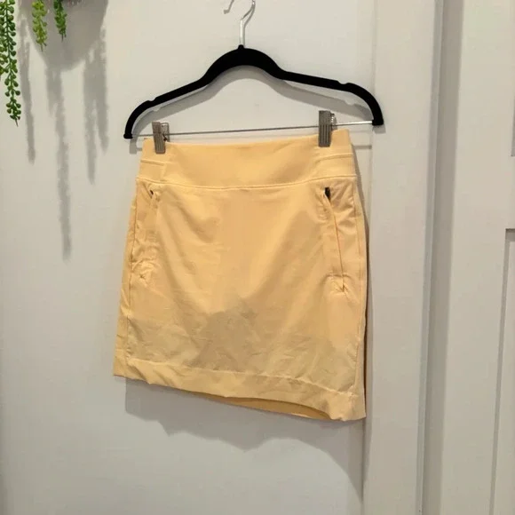 Athleta Womens Athletic Skort Built in Shorts Orange Pastel Color Size 2 - Picture 2 of 8